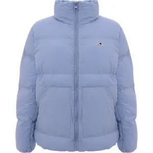 Champion Womens Small Logo Puffer Jacket In Blue