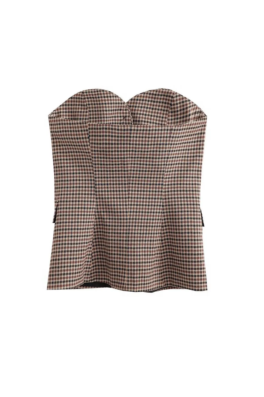 ‘Charlotte’ Plaid Halter Top
