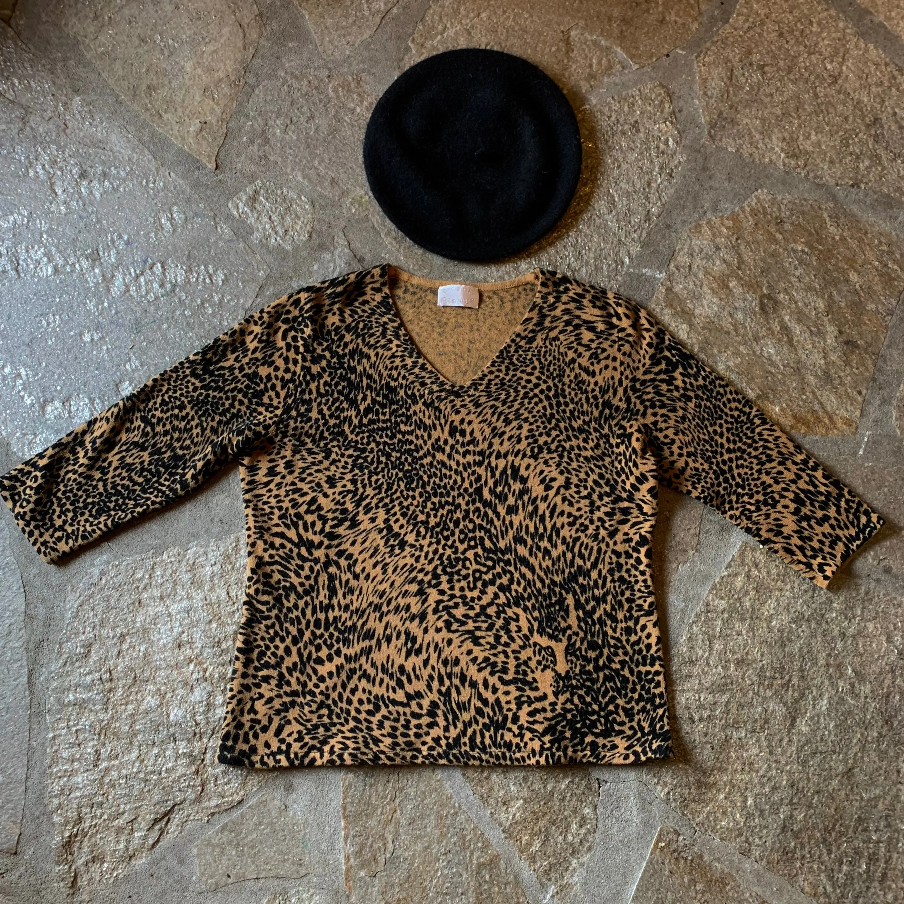 Cheetah Knit Top