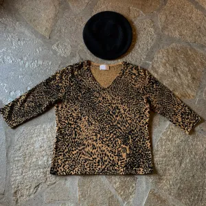 Cheetah Knit Top