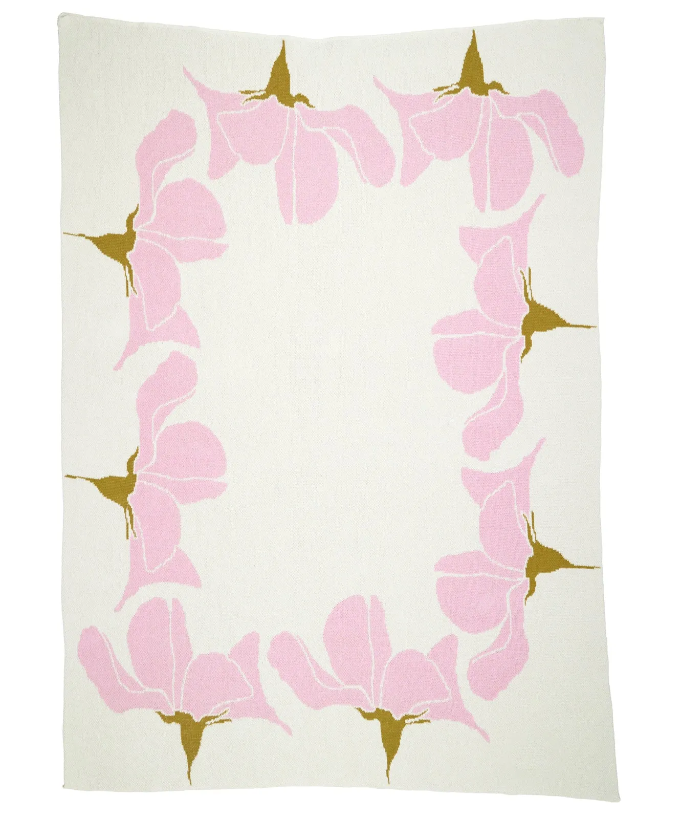 Cherry Blossom Knit Blanket