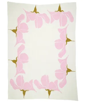Cherry Blossom Knit Blanket