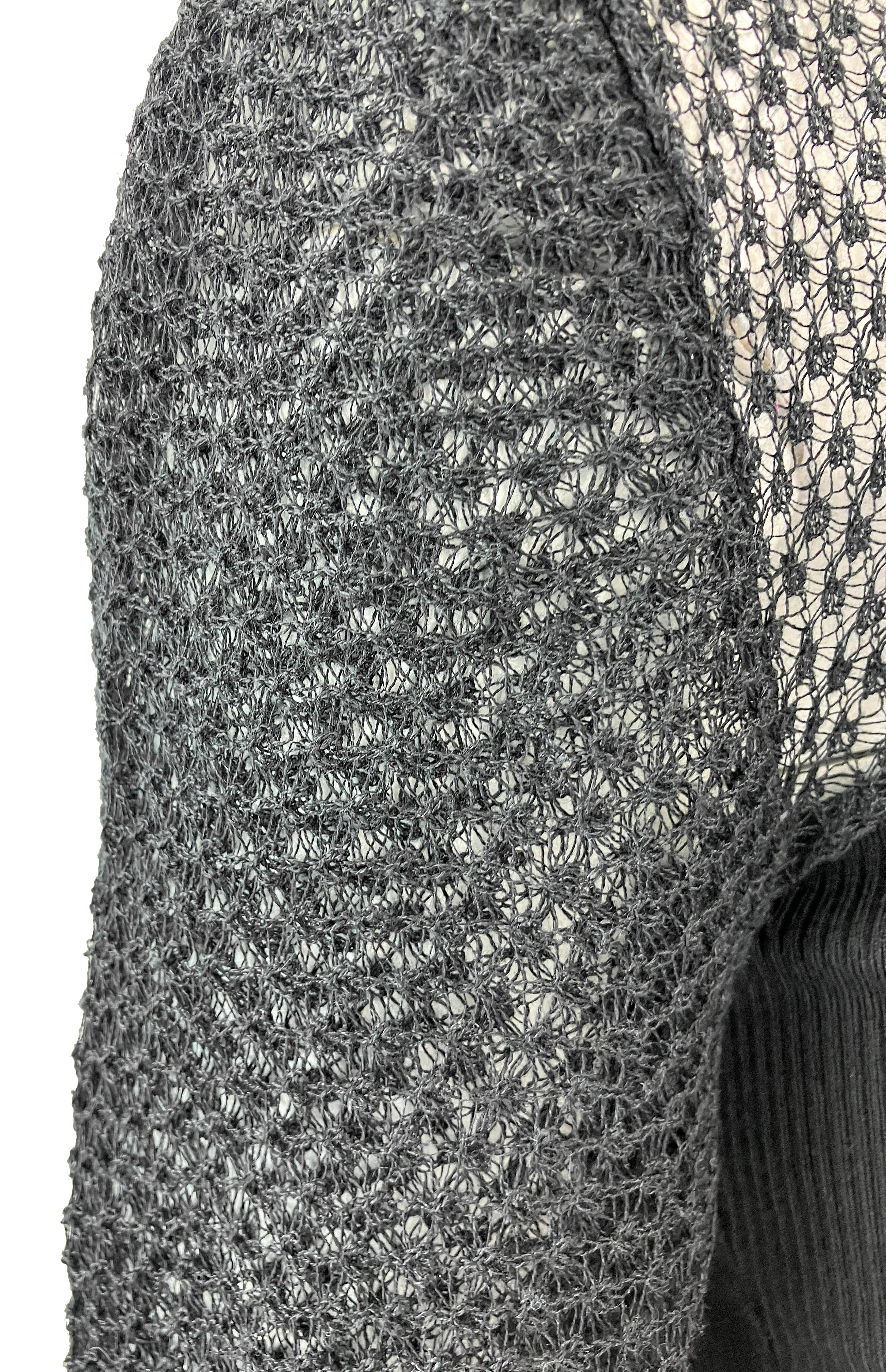 Chloé Lace Knit Top in Black