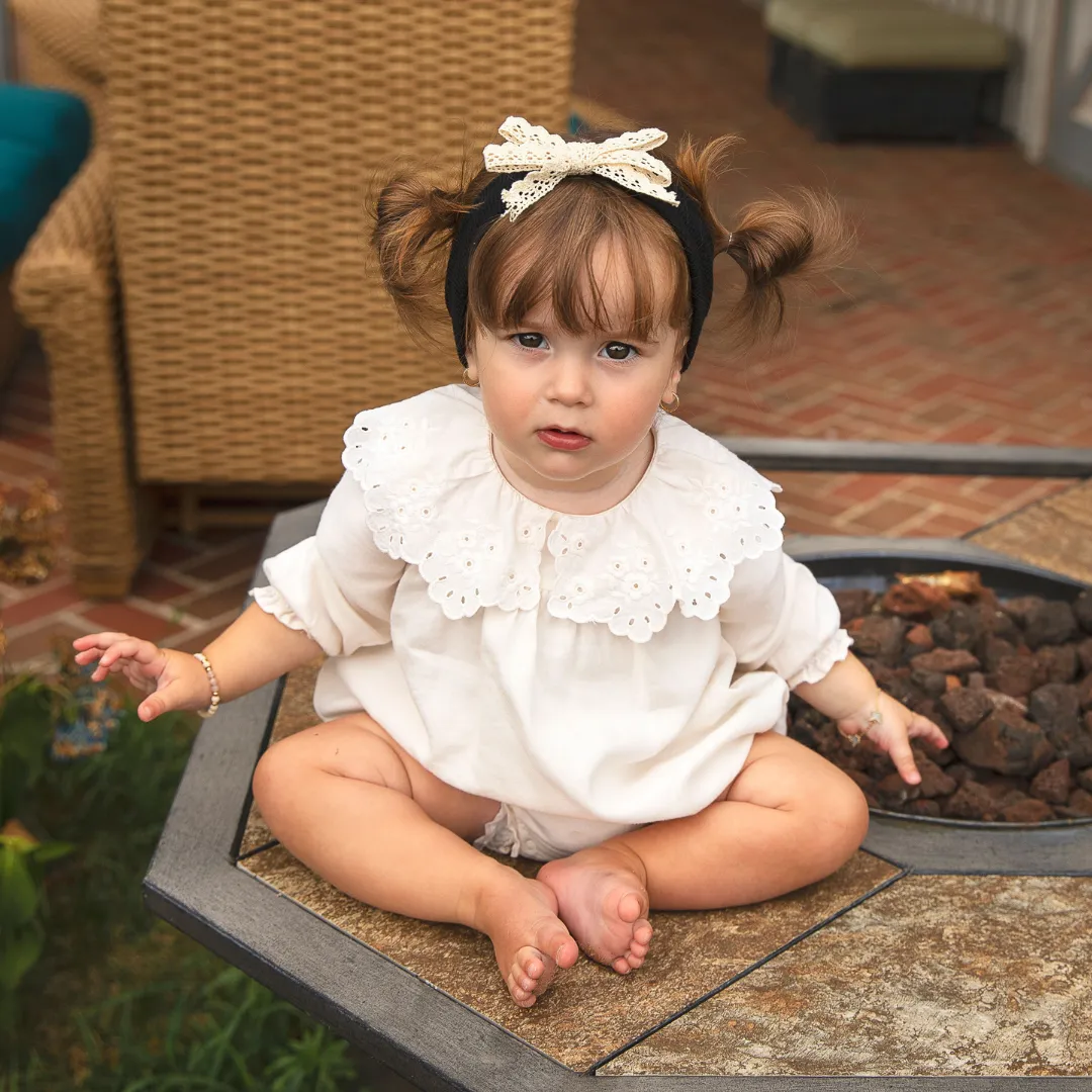 Classic Knit   Lace Baby Band