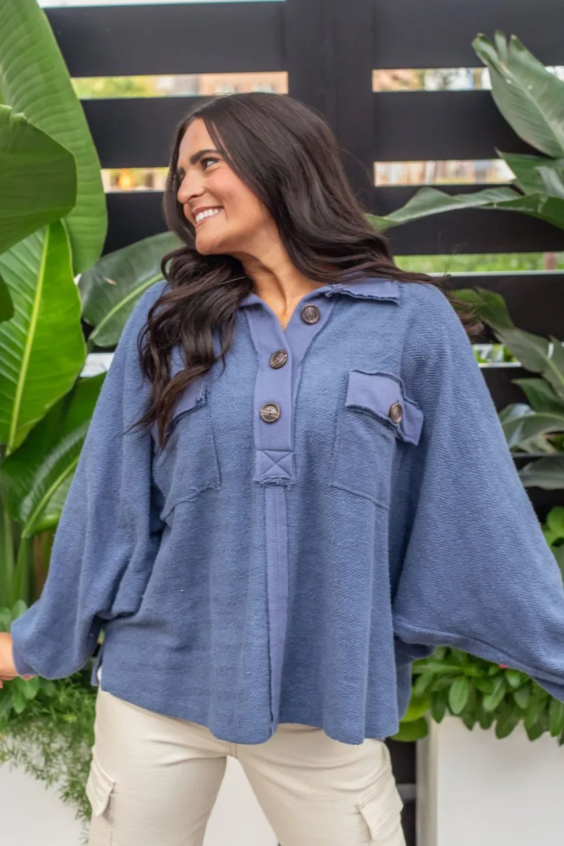 Cleo Button Knit Top
