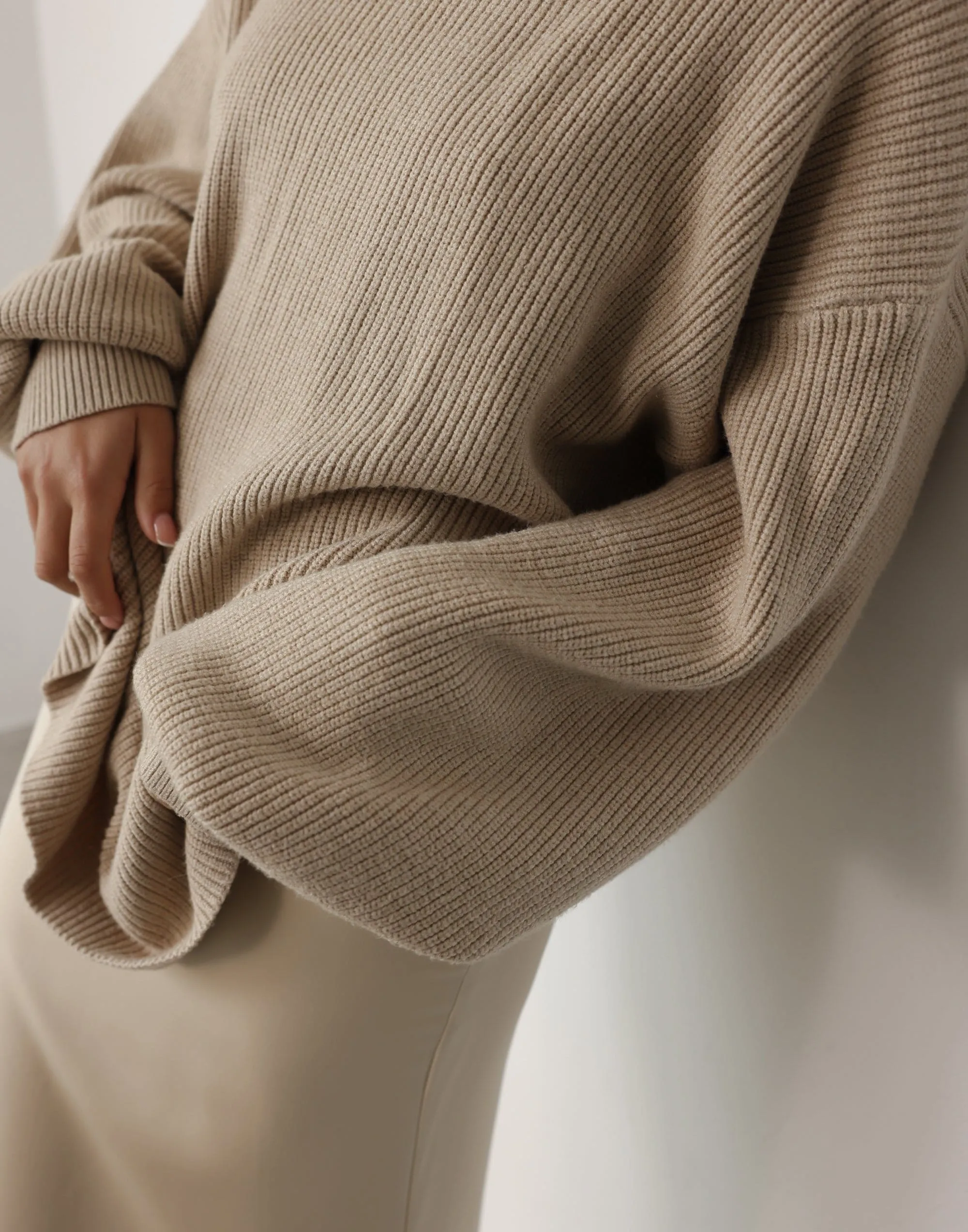 Cody Oversized Jumper (Oatmeal)