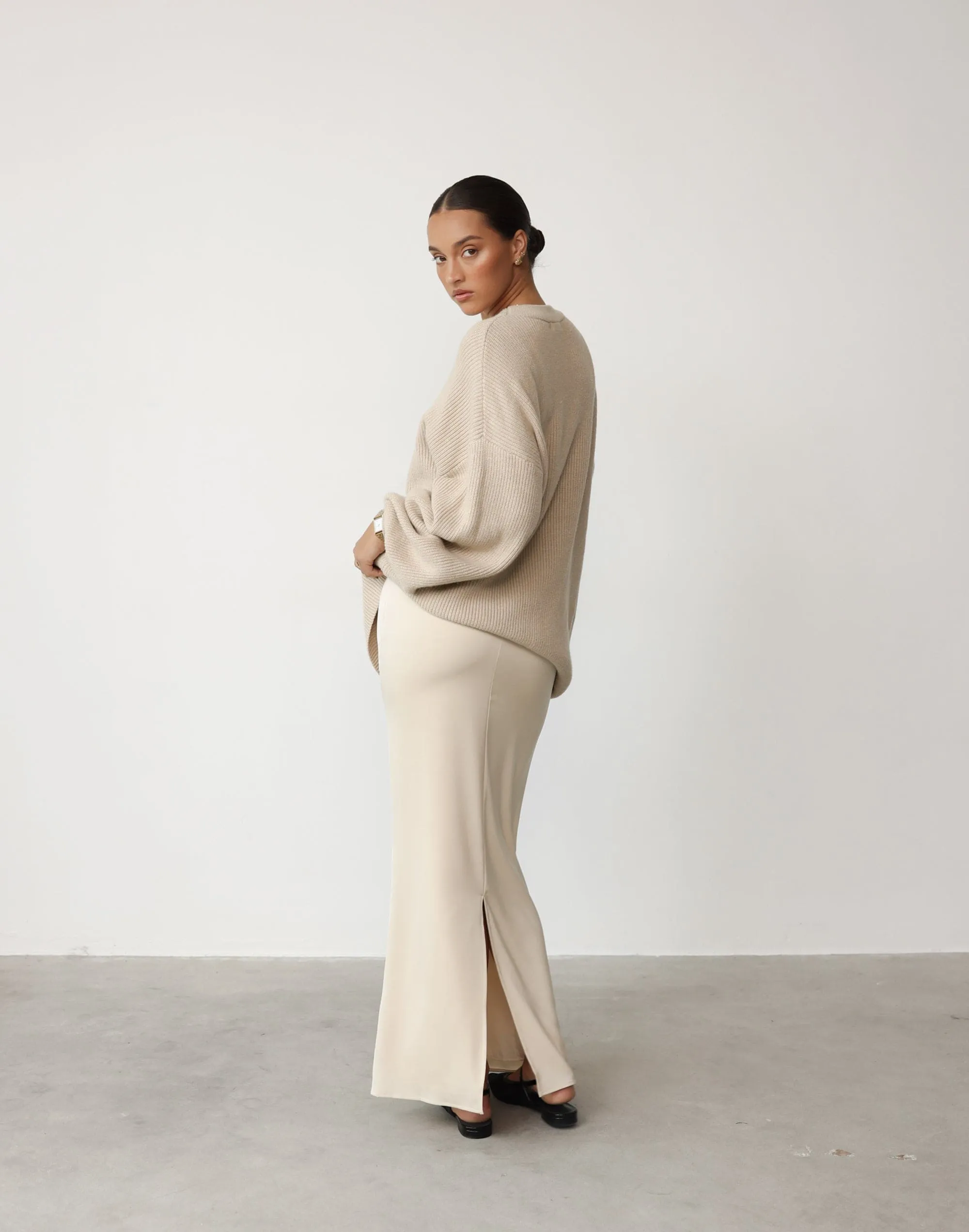 Cody Oversized Jumper (Oatmeal)