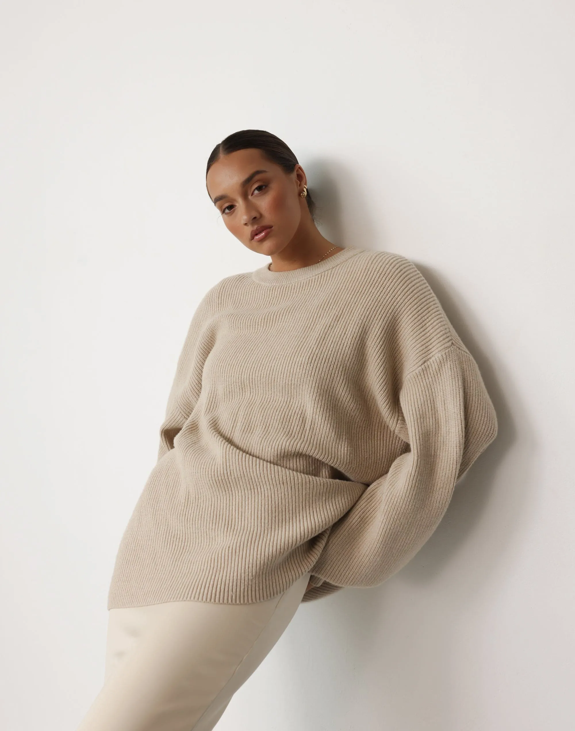 Cody Oversized Jumper (Oatmeal)