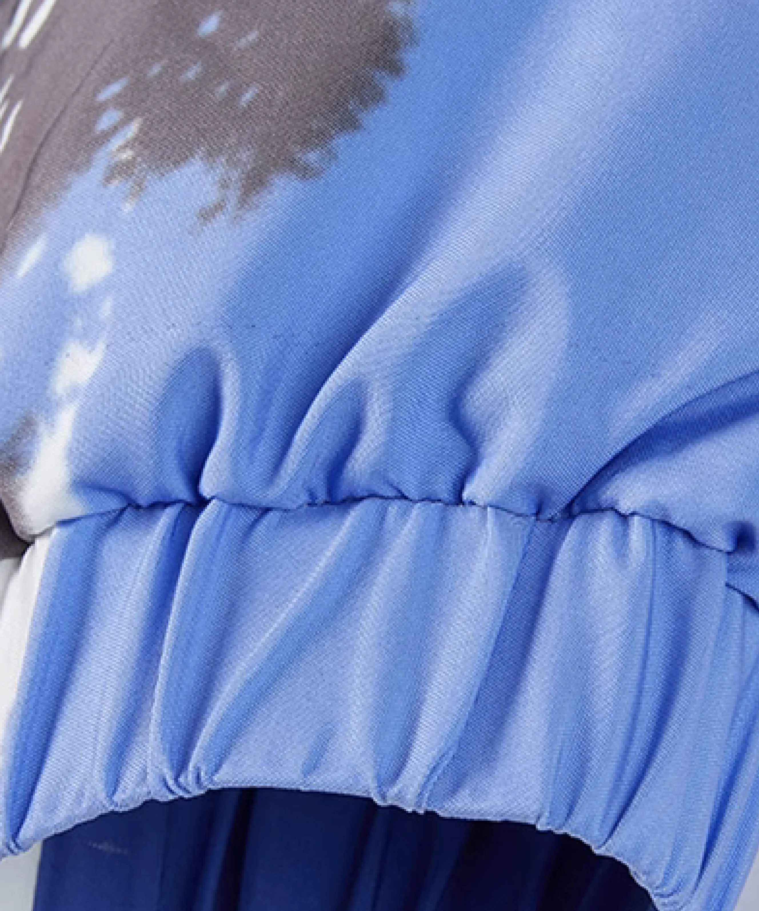 Color Print Down Coat