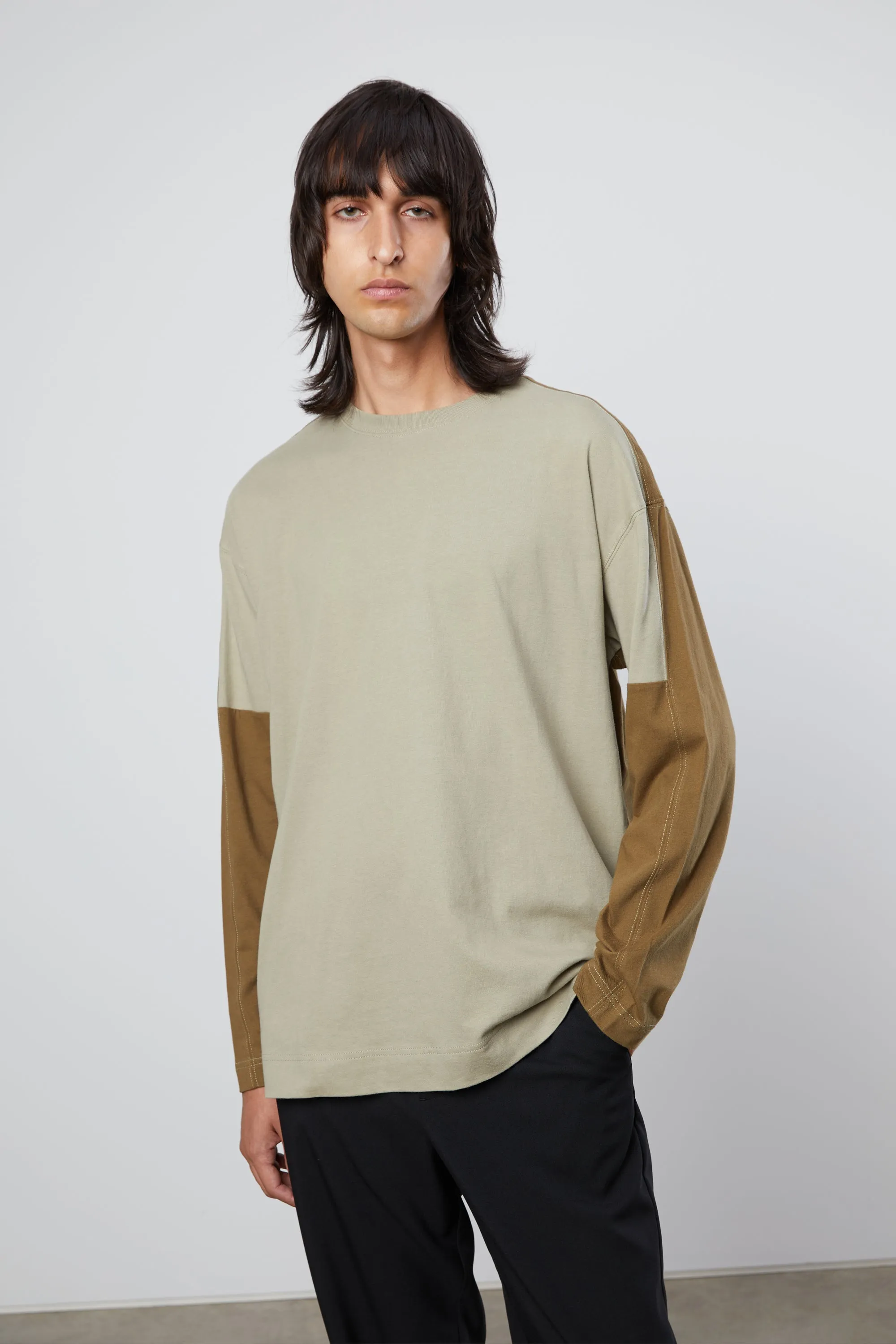 COLOUR BLOCK KNIT TOP