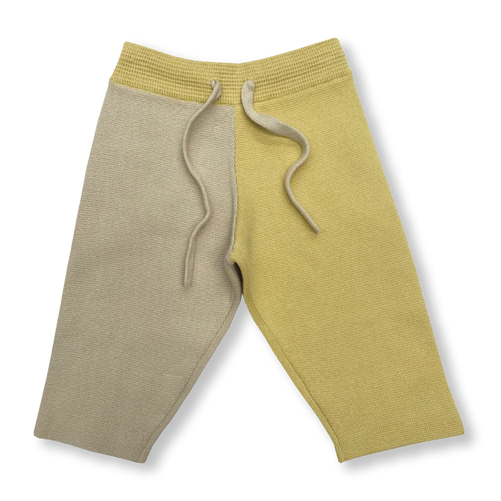 Colour Block Milano Pant - Pistachio/Dusty