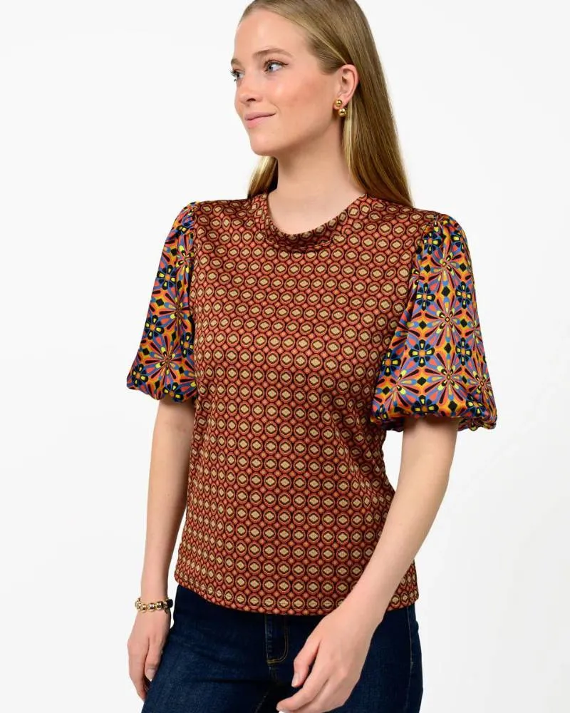 Combo Knit Top