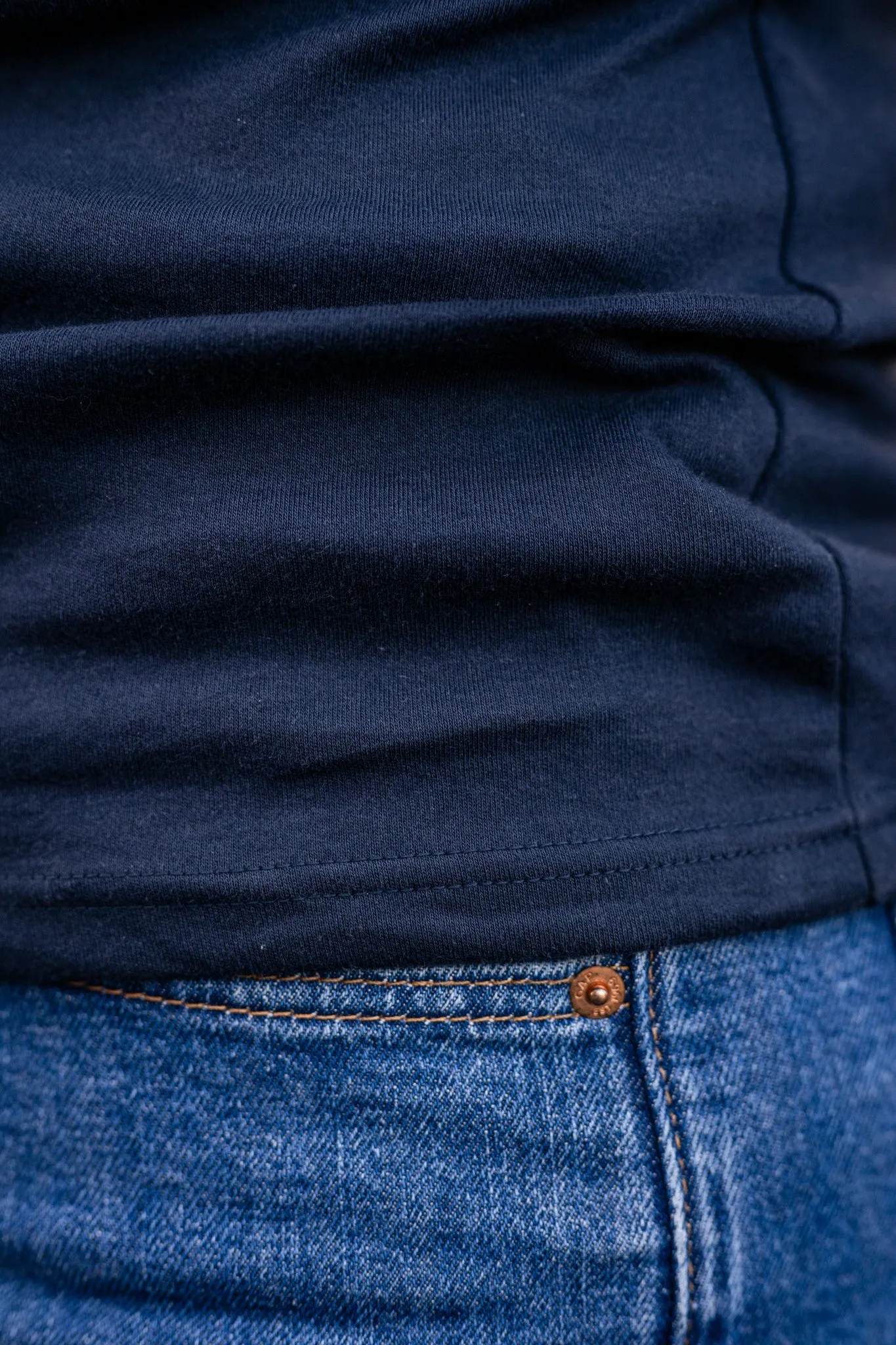 Contrasting V- Neck Top