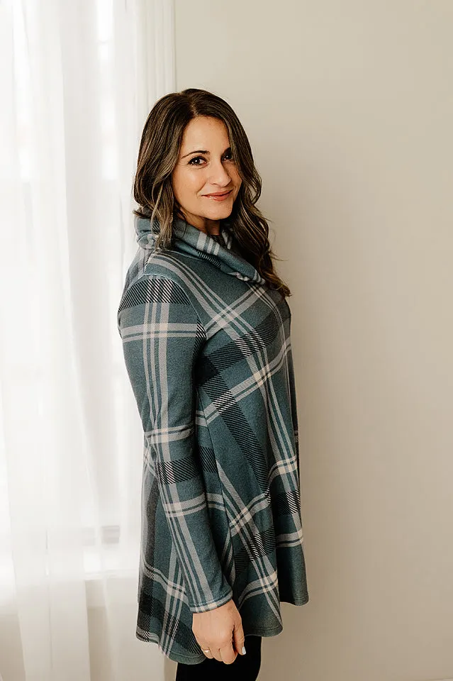 Cowl Knit Tunic Top