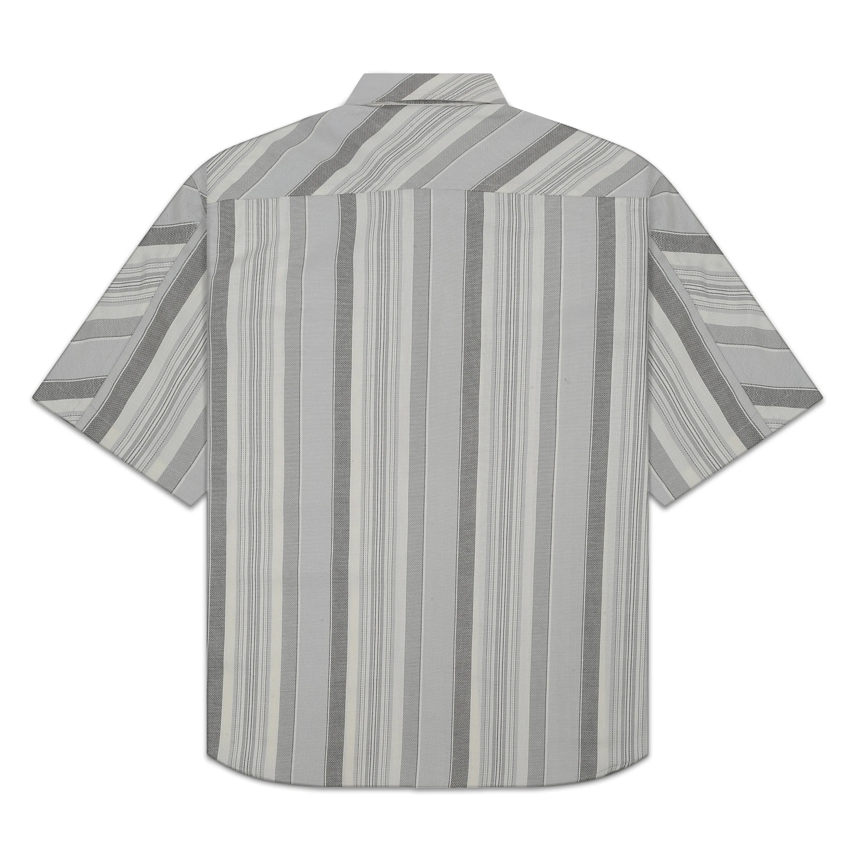 CROSS CUT STRIPE SHIRT