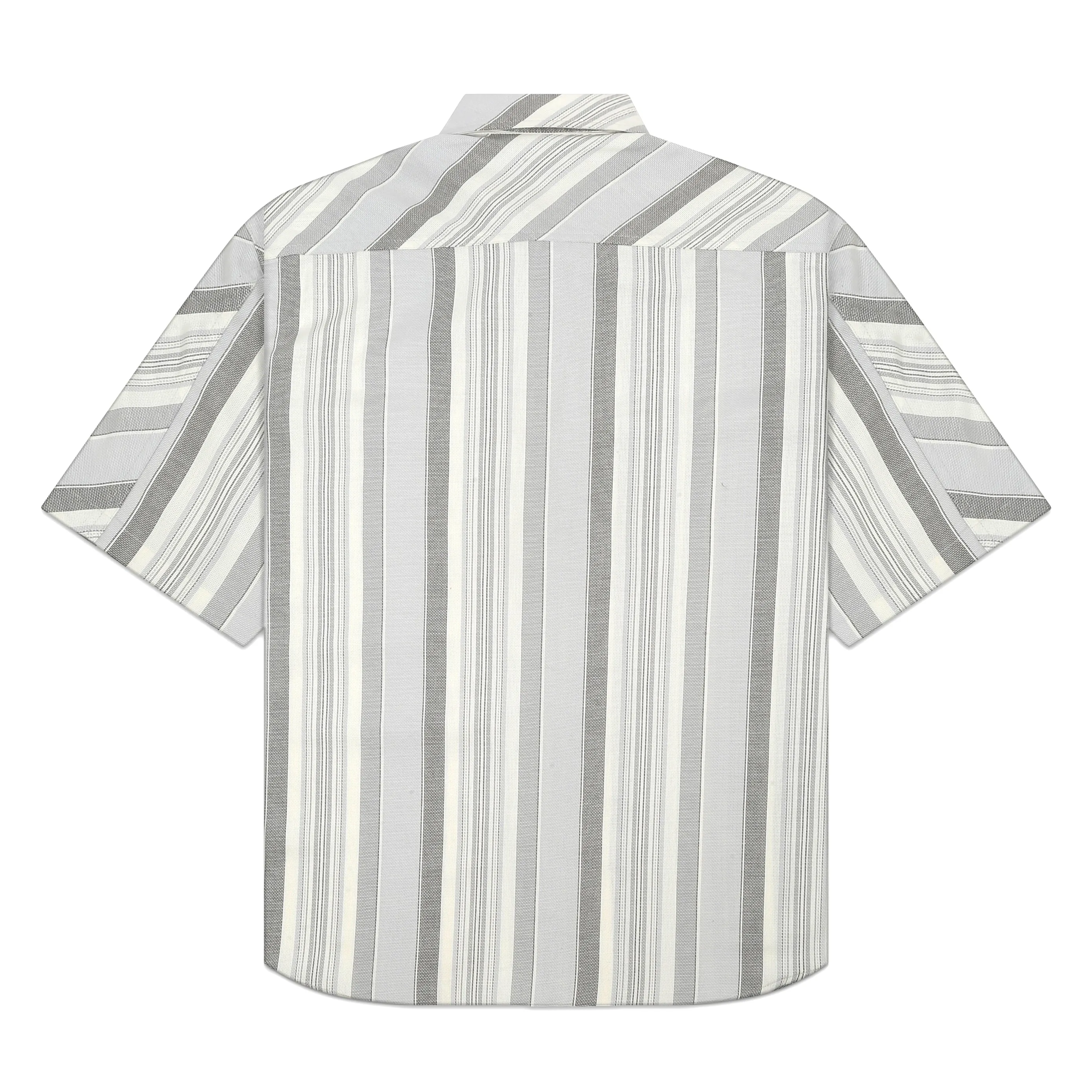 CROSS CUT STRIPE SHIRT