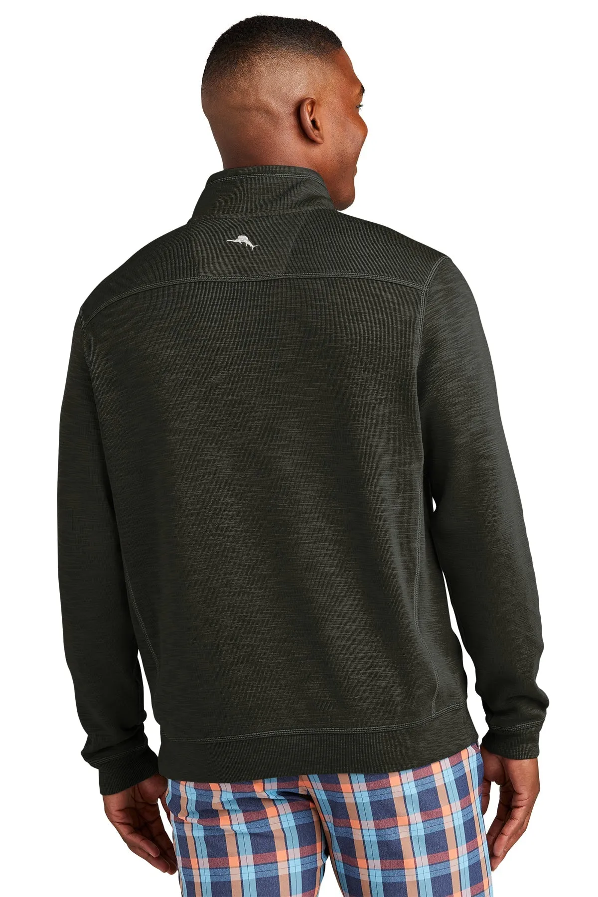 Custom Tommy Bahama Tobago Bay Quarter Zip ST226342TB Black