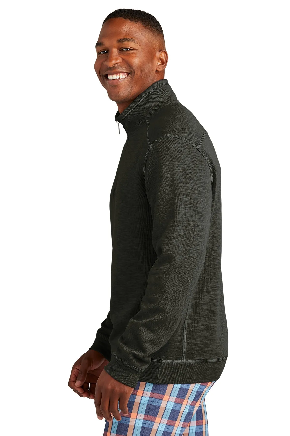 Custom Tommy Bahama Tobago Bay Quarter Zip ST226342TB Black