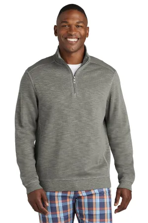 Custom Tommy Bahama Tobago Bay Quarter Zip ST226342TB Cave Grey