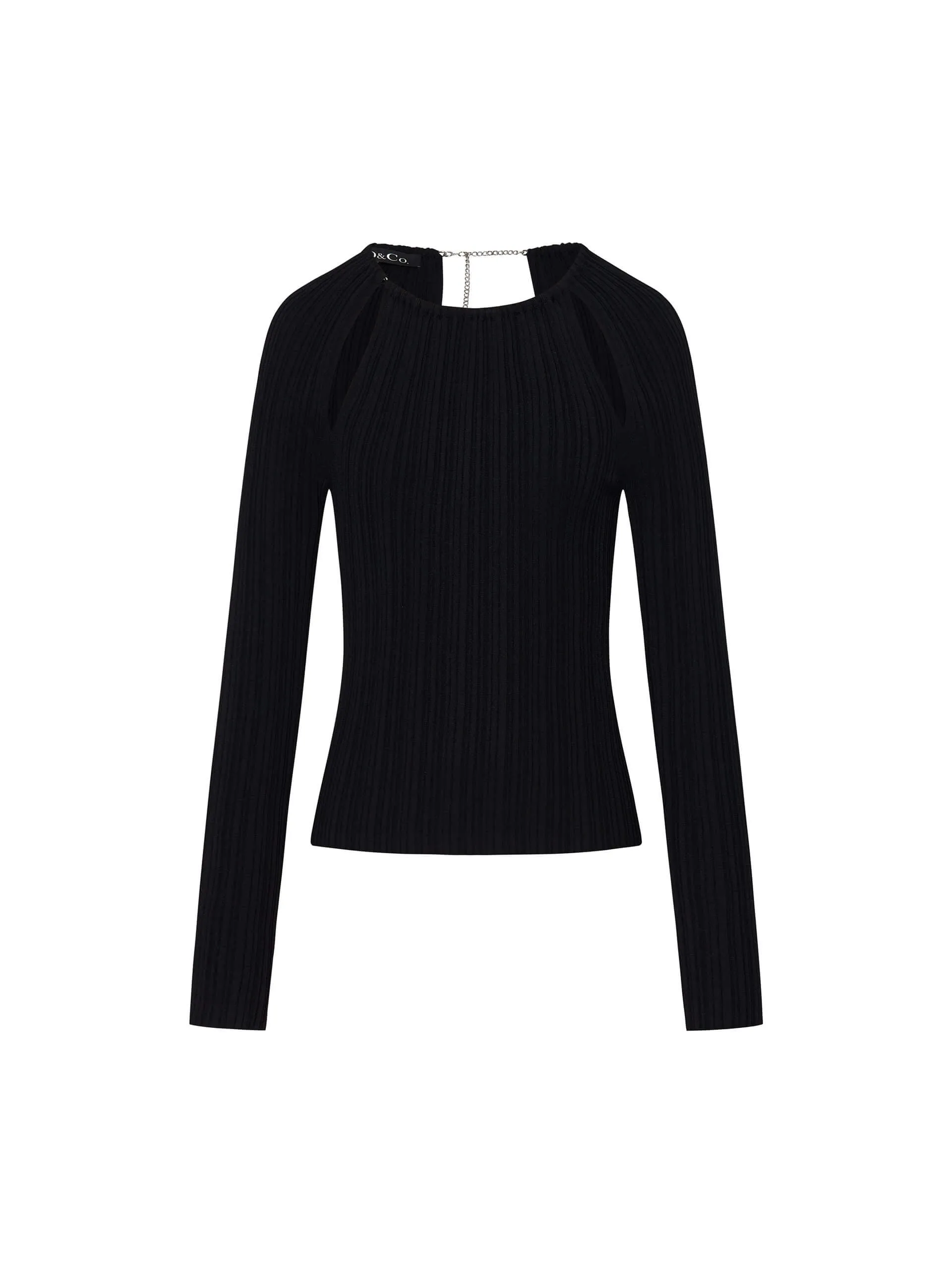 Cutout Details Knit Top