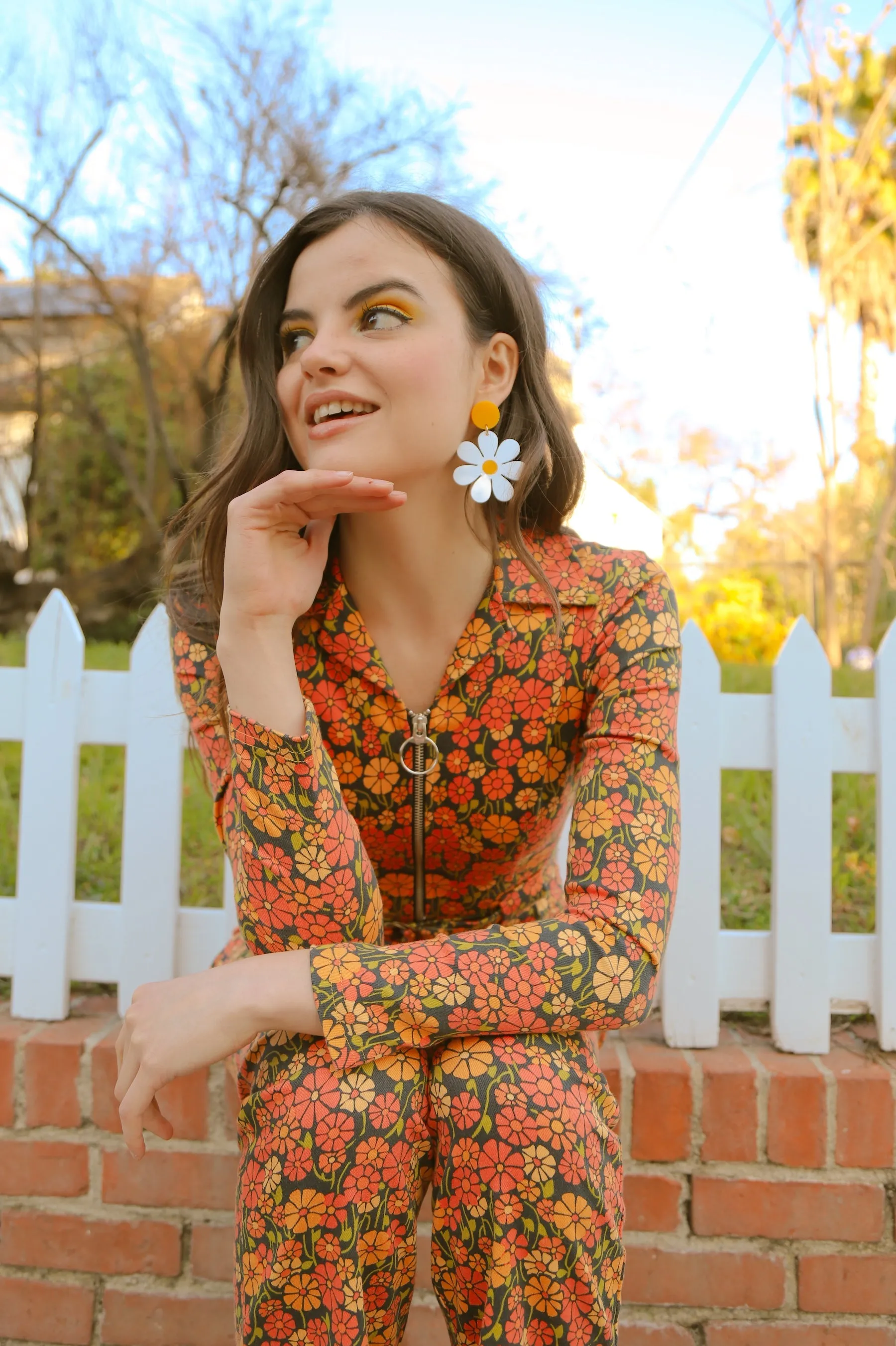Daisy Earrings in Full