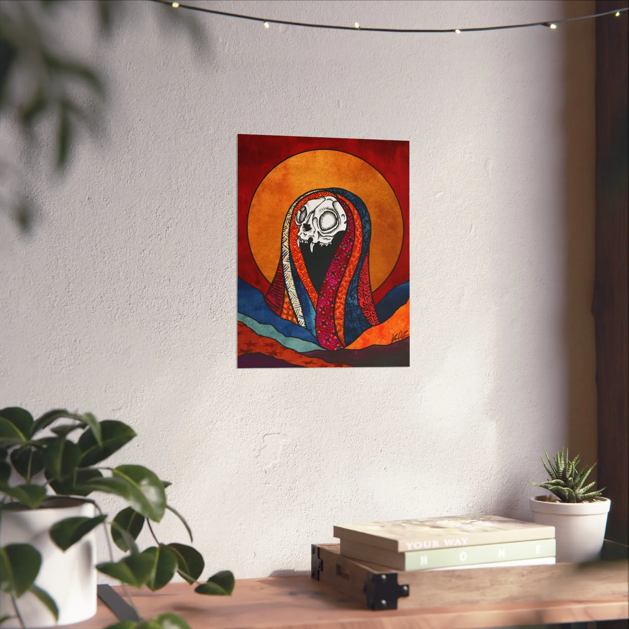 Dead Saints: Cat Skull- Fine Art Matte Print
