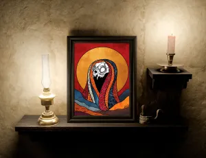 Dead Saints: Cat Skull- Fine Art Matte Print