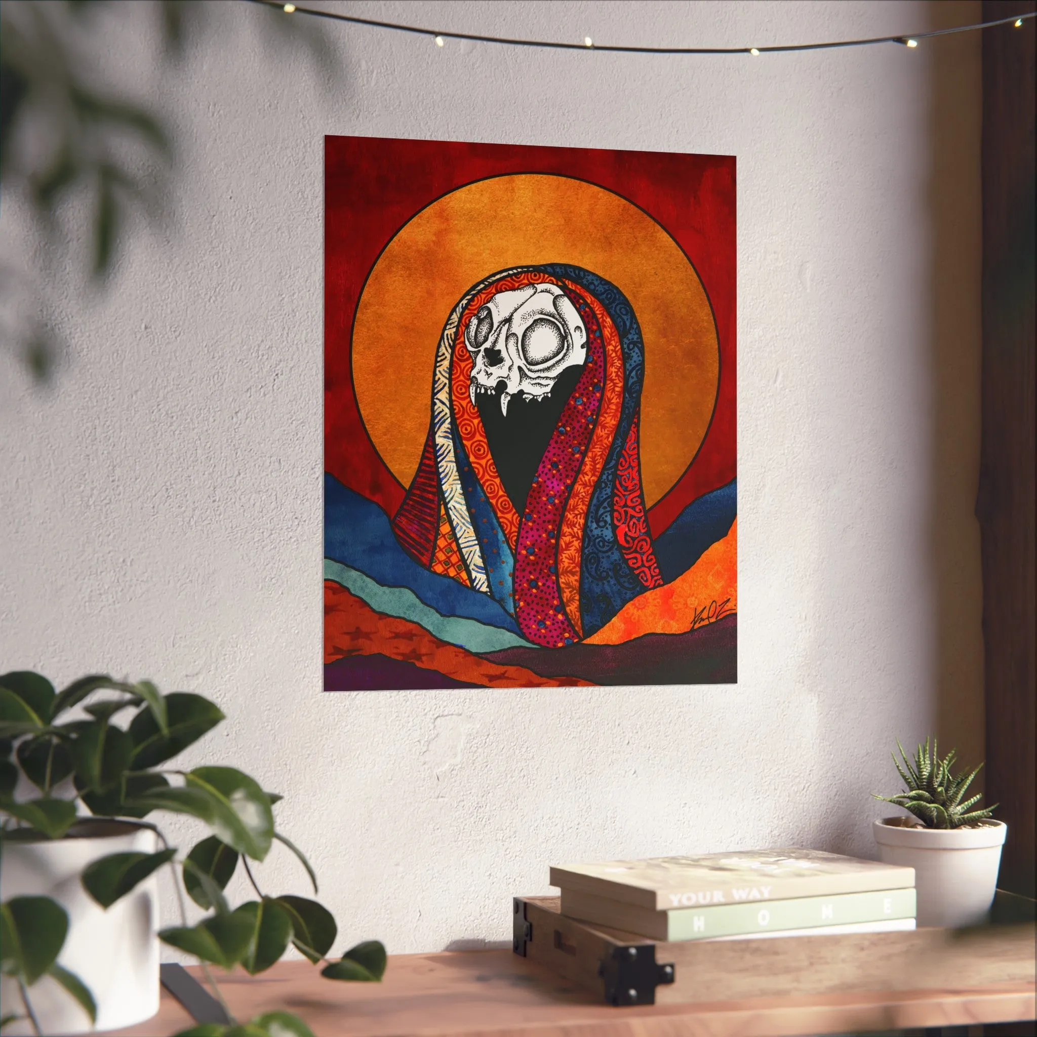 Dead Saints: Cat Skull- Fine Art Matte Print