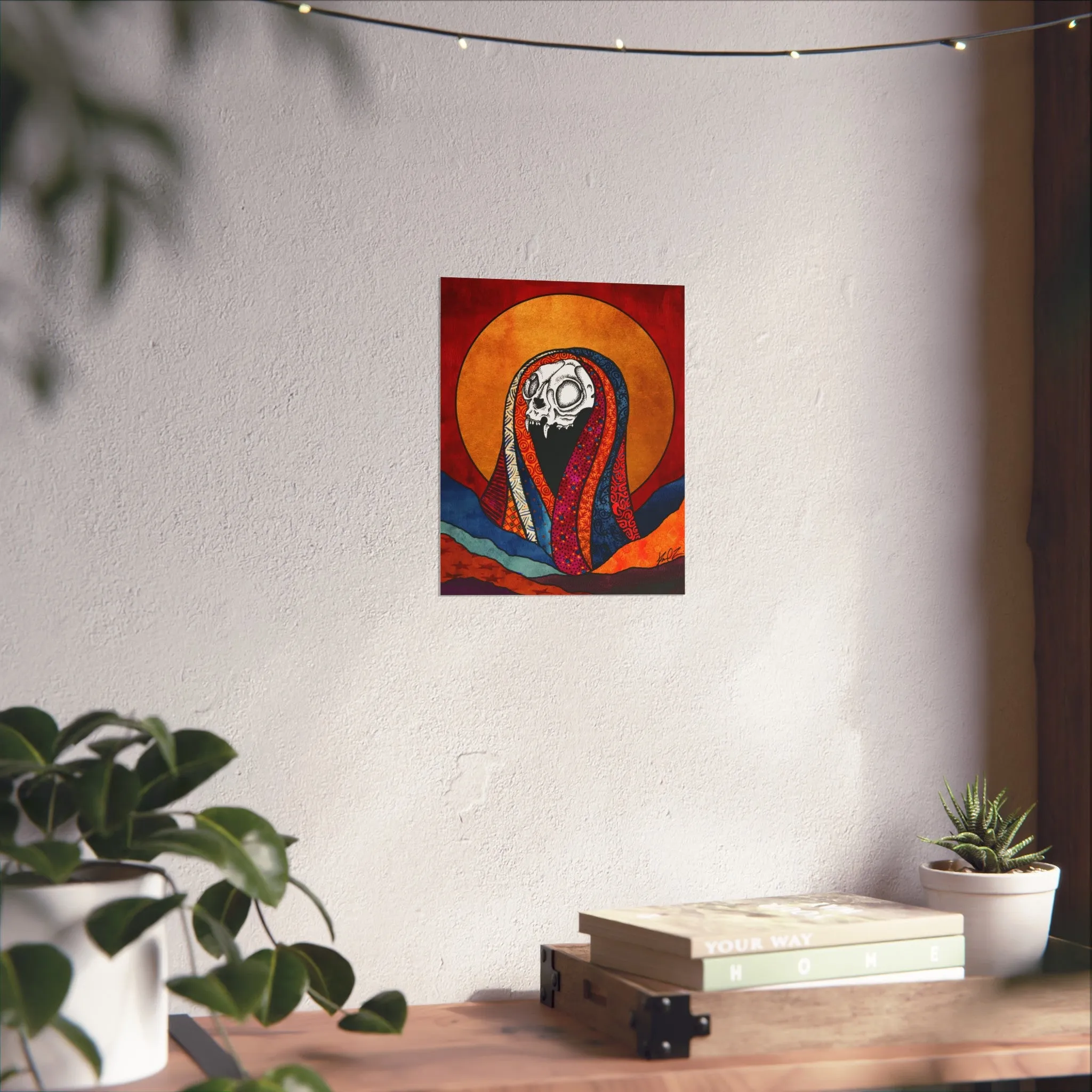Dead Saints: Cat Skull- Fine Art Matte Print