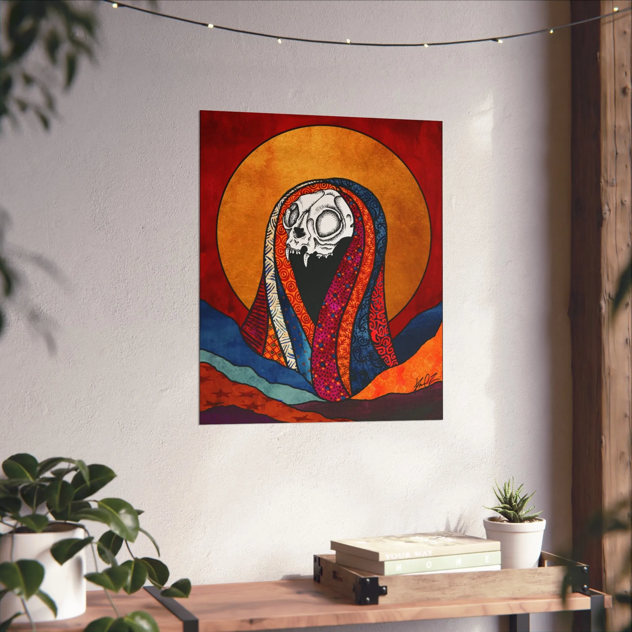 Dead Saints: Cat Skull- Fine Art Matte Print