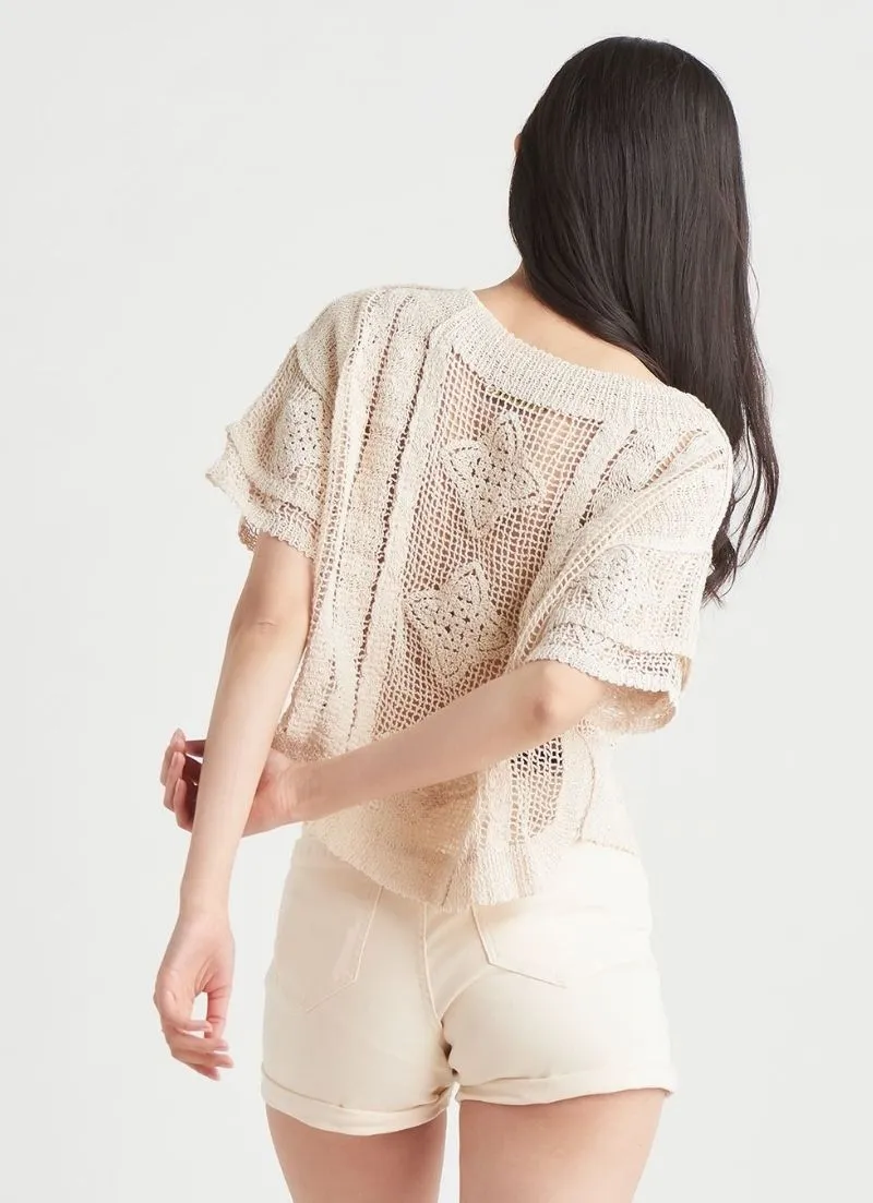 Dex - Open Knit Top