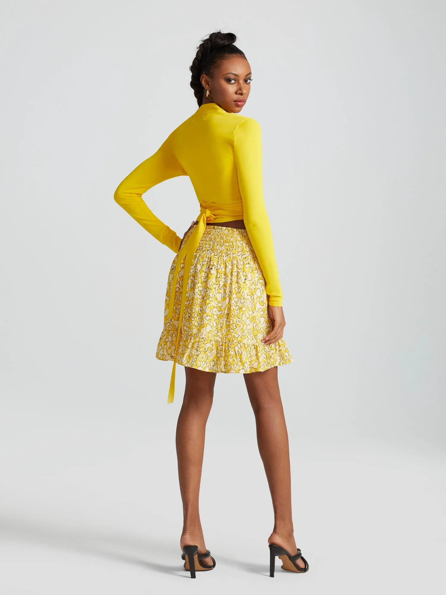 Domenica Knit Wrap Top