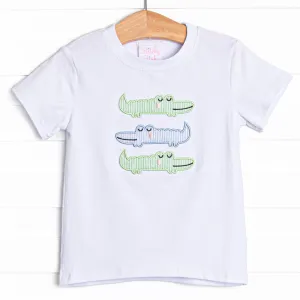 Dundee Dude Applique Top, White