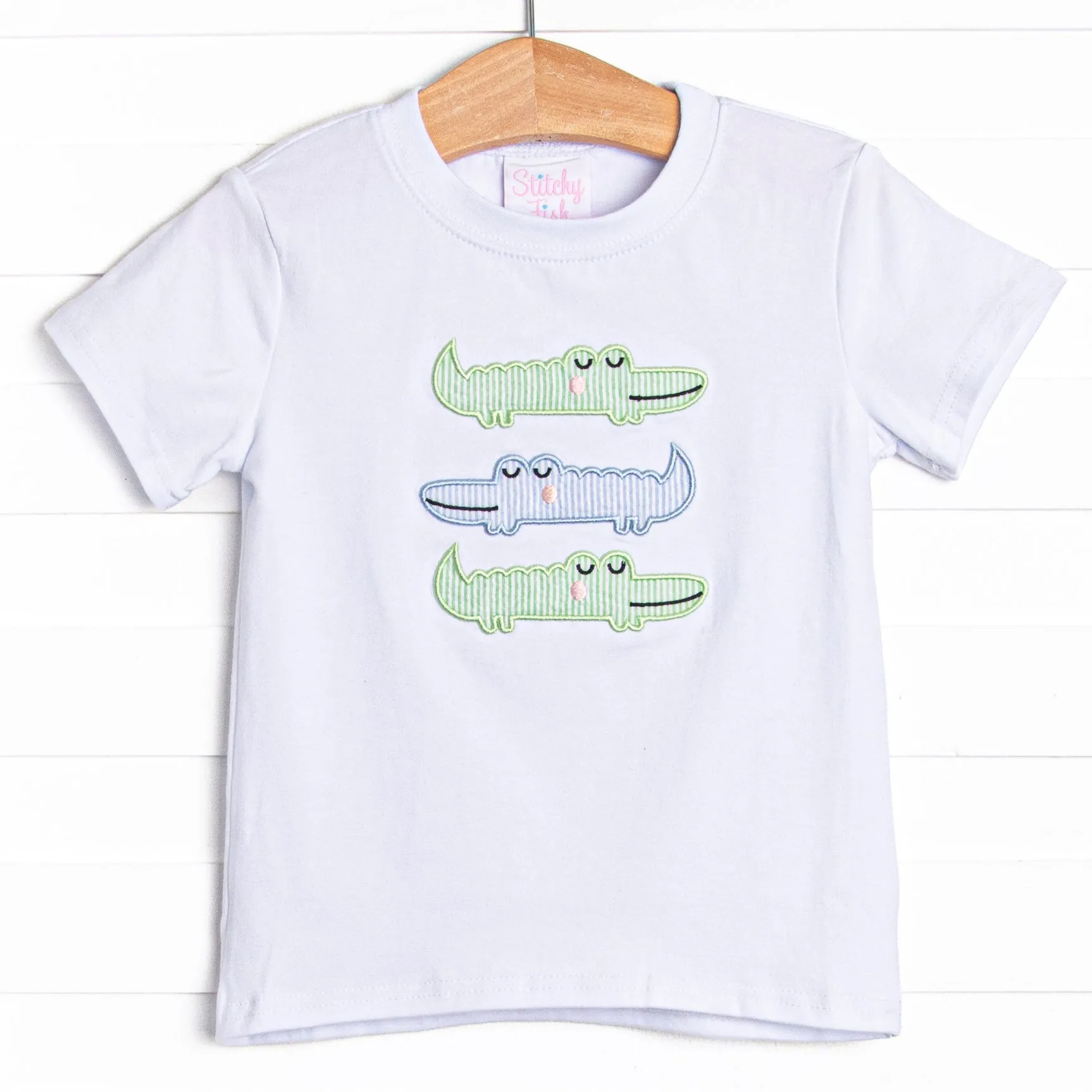 Dundee Dude Applique Top, White