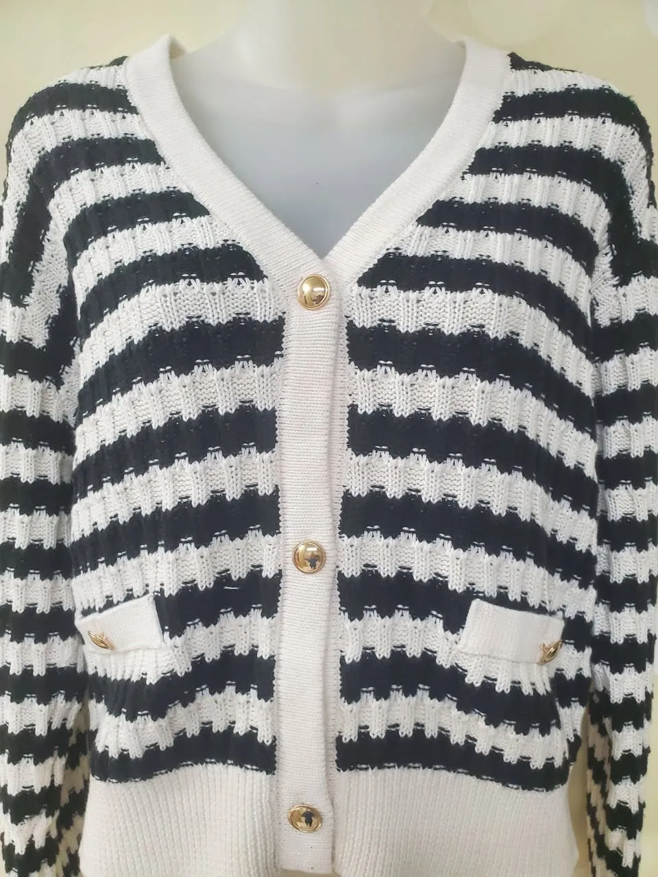 DX Striped Cardigan