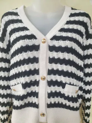DX Striped Cardigan