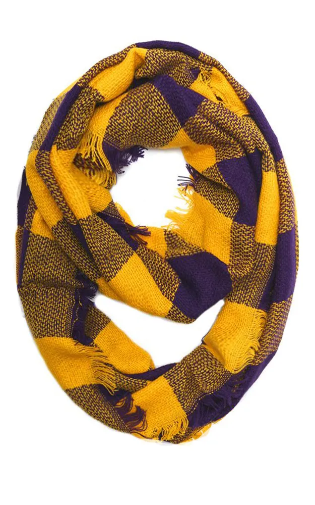 EAS8628 Buffalo Plaid Woven Infinity