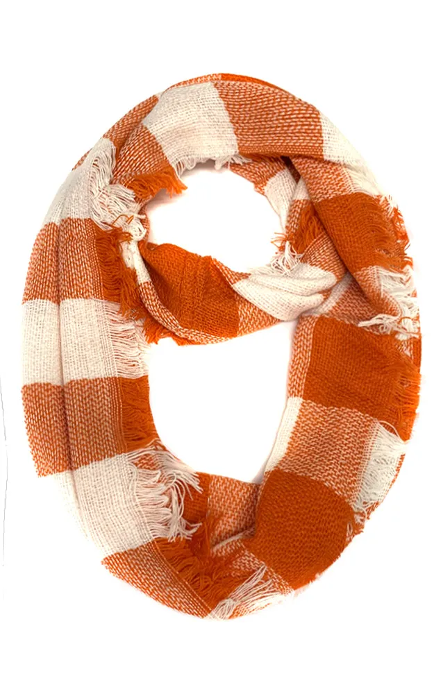 EAS8628 Buffalo Plaid Woven Infinity