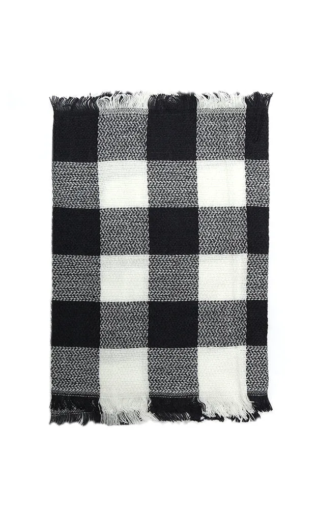 EAS8628 Buffalo Plaid Woven Infinity