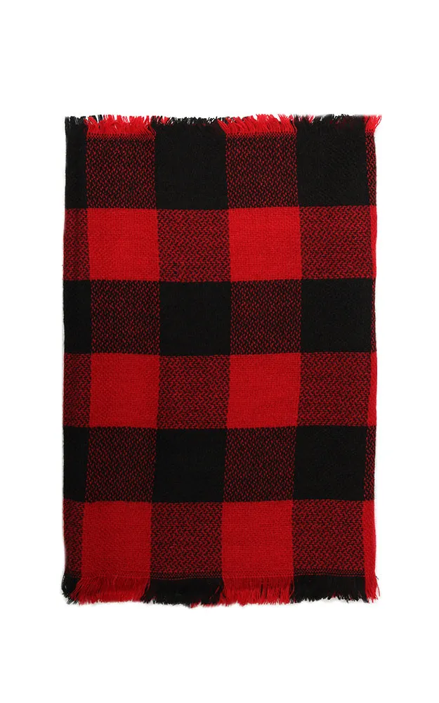 EAS8628 Buffalo Plaid Woven Infinity