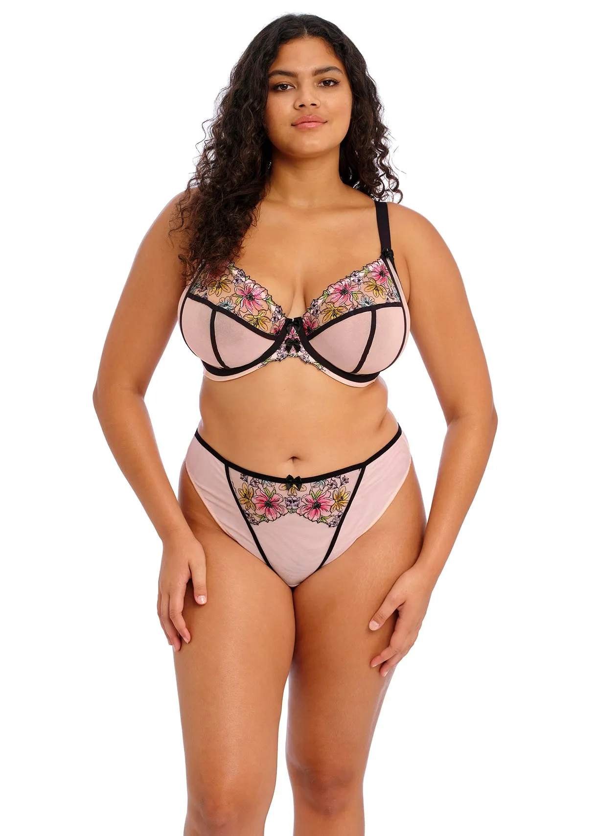 Elomi Carrie Plunge Bra | BALLET PINK