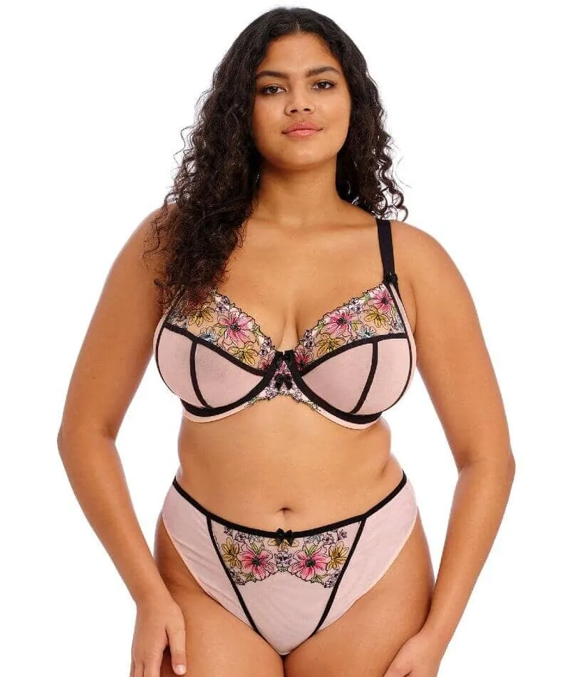 Elomi Carrie Underwired Plunge Bra - Ballet Pink