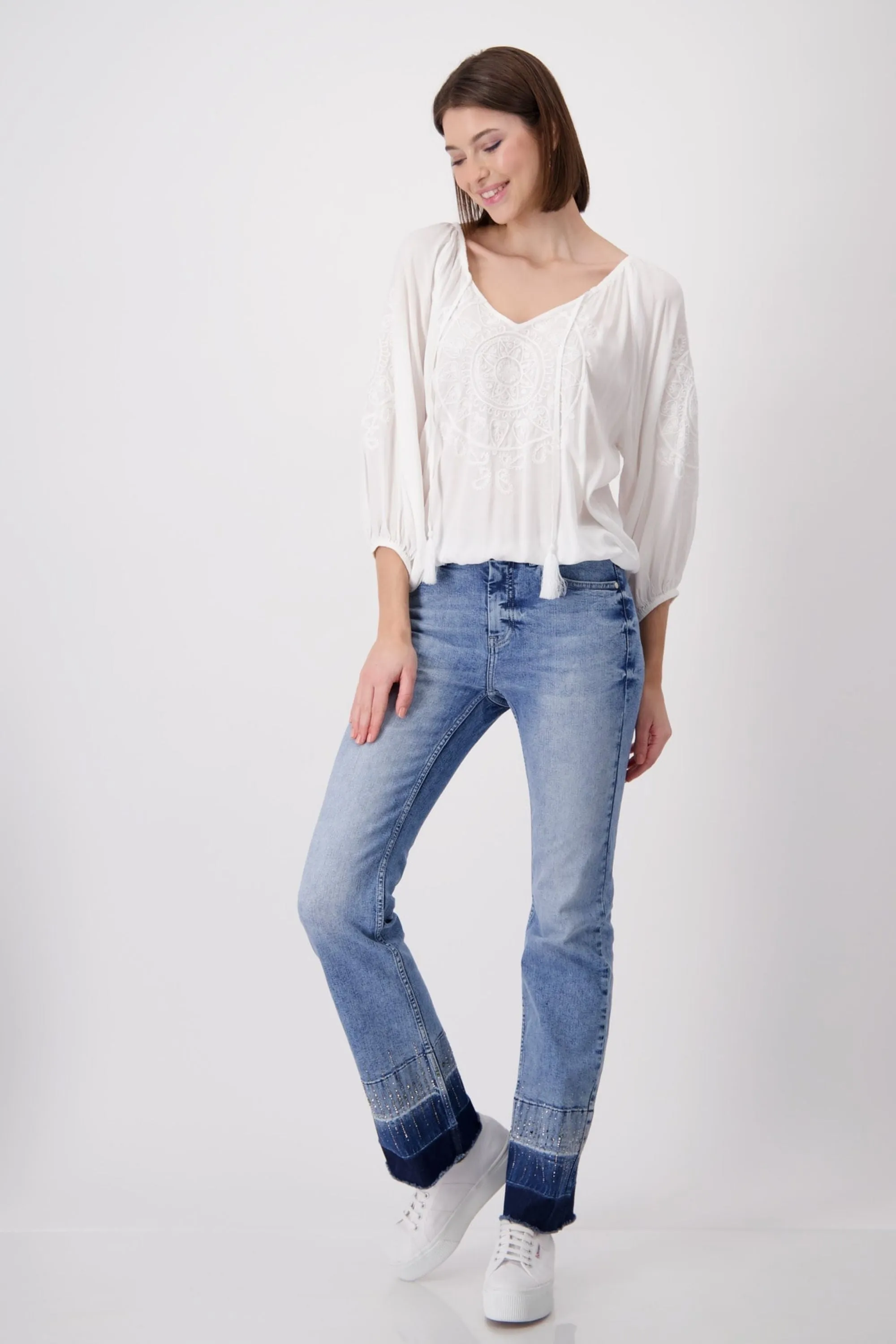 EMBROIDERED BLOUSE - 408752MNR