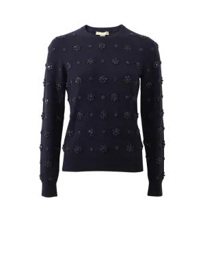 Embroidered Knit Top