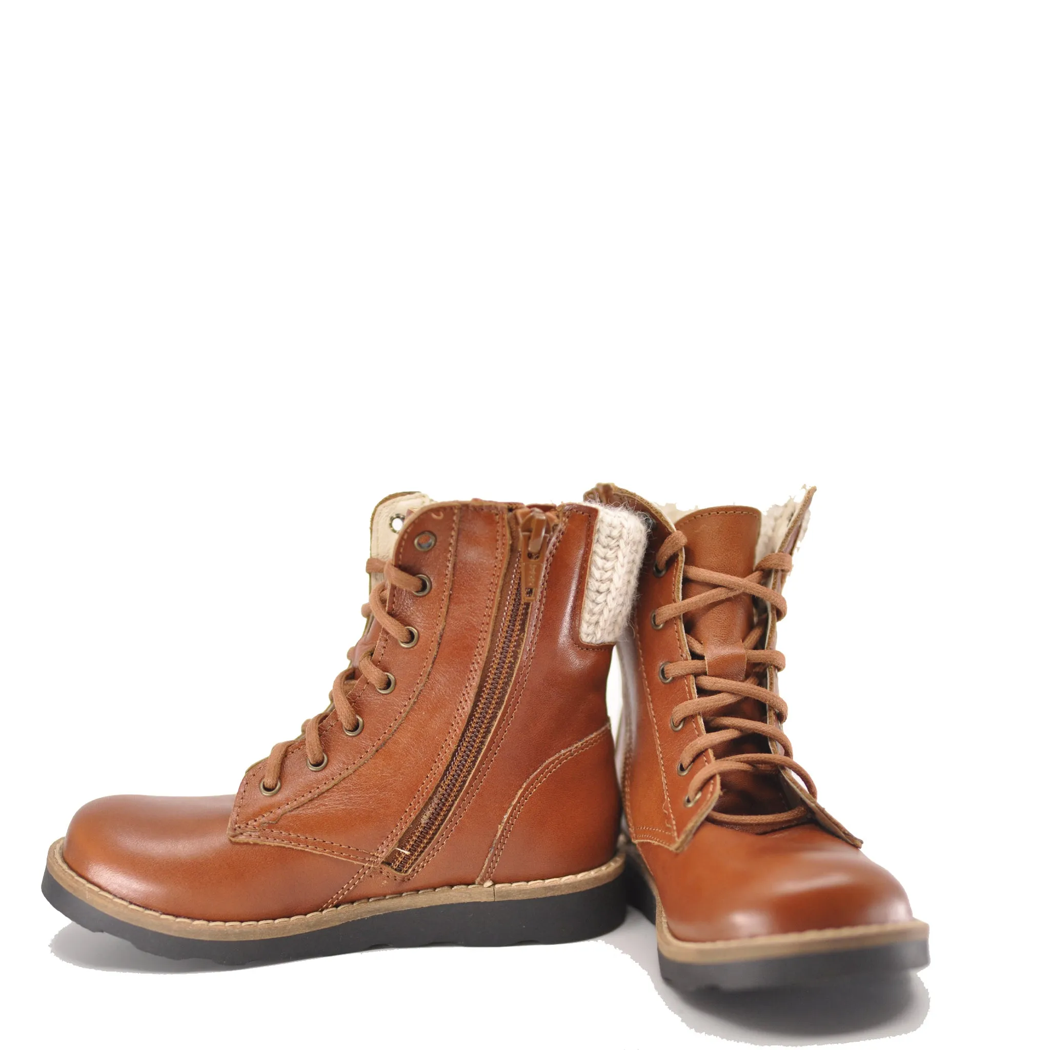 Emel Luggage Leather Lace Up Boot