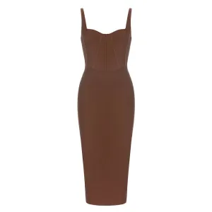 Everlee Sleeveless Corset Midi Dress