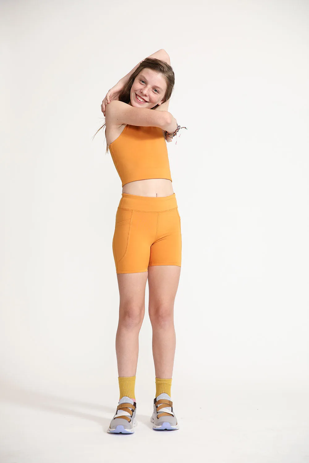Everyway - Longline Crop Top (Inca Gold)