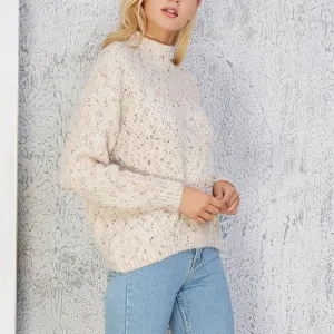 Fashion Colorful Half High Neck Collar Sweaters