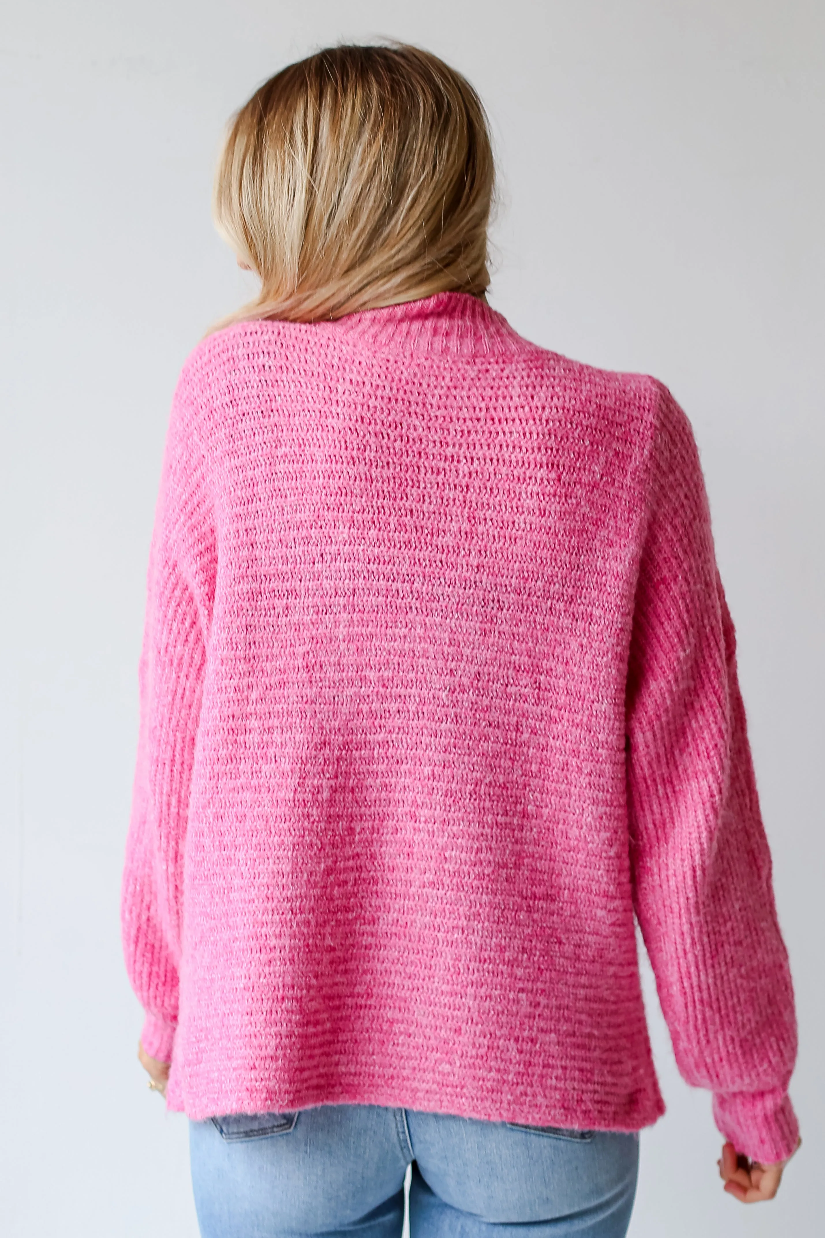 FINAL SALE - Cuddling Close Pink Oversized Sweater