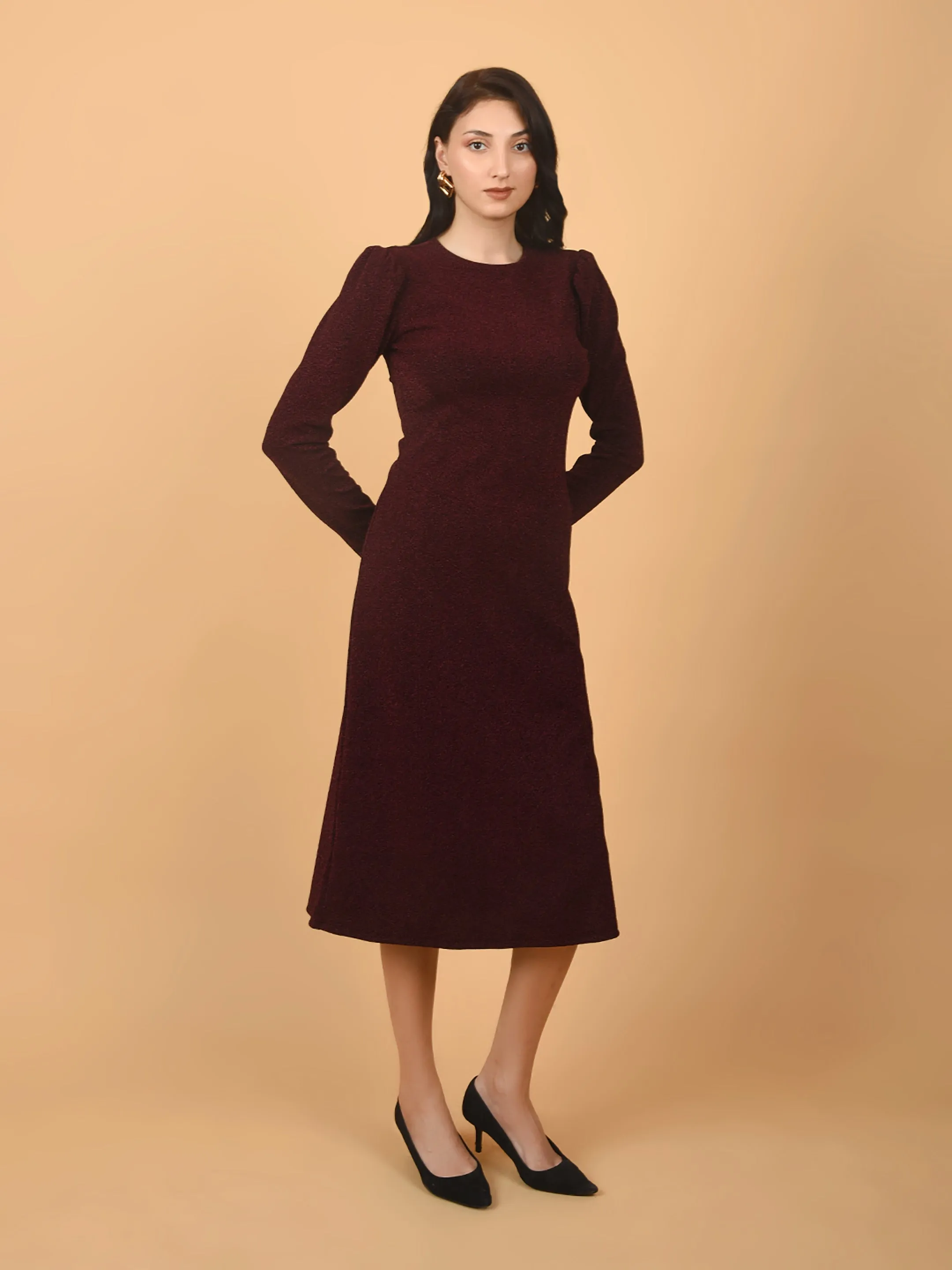 Flawless Trendy Partywear Bodycon Midi Slit Dress | DIVA